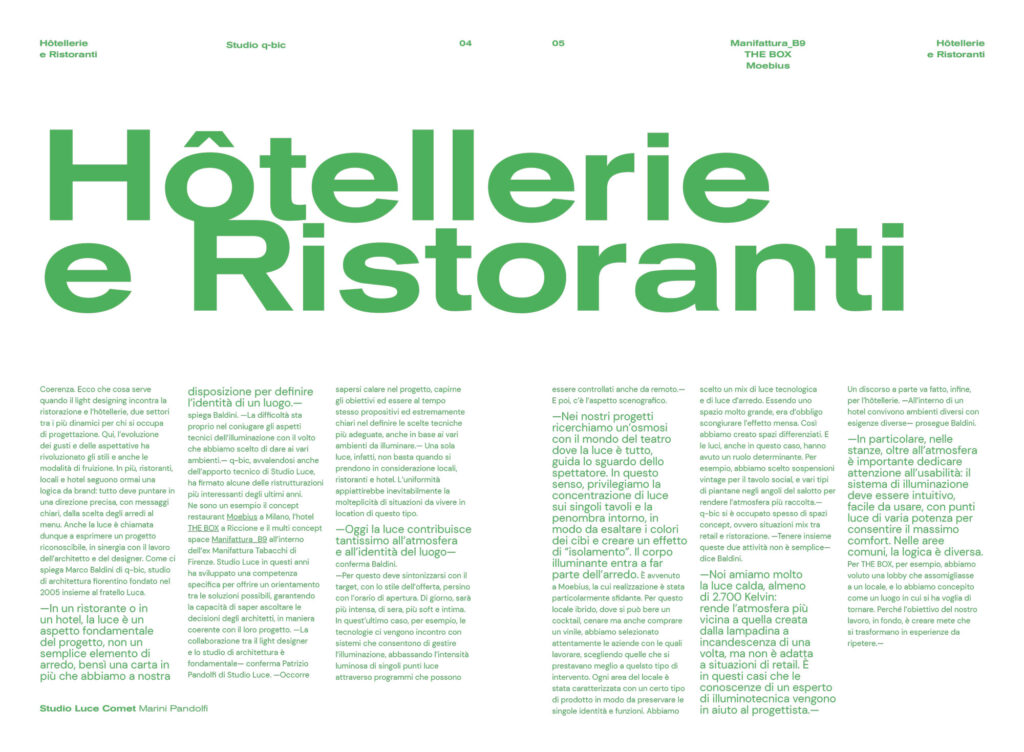 Graphic Design Editoriale - Studio Luce Marini Pandolfi - Irene Iunco Brand+
